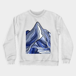 Abstract Mountain Crewneck Sweatshirt